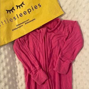 Little Sleepies Fuchsia Baby Sleeper